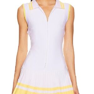 Beach Riot Bria Tennis Dress in white and yellow, size xl, brand new